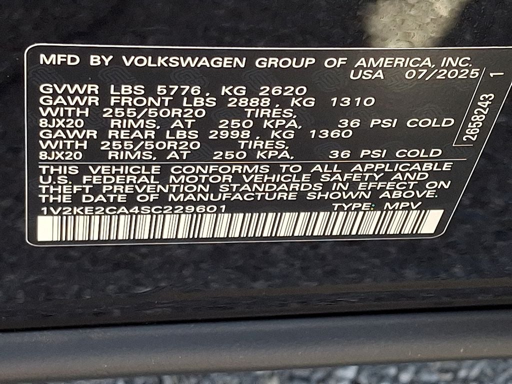 2025 Volkswagen Atlas Cross Sport 2.0T SE w/Technology