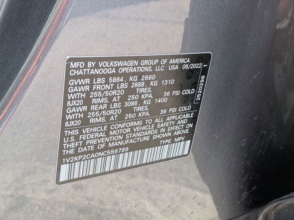 2022 Volkswagen Atlas 2.0T SE w/Technology