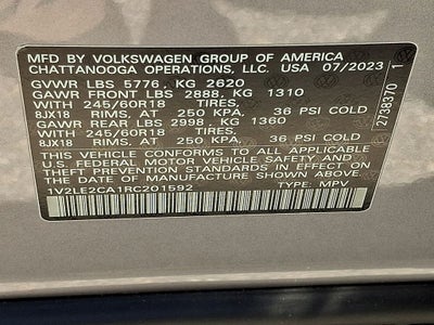 2024 Volkswagen Atlas Cross Sport 2.0T SE