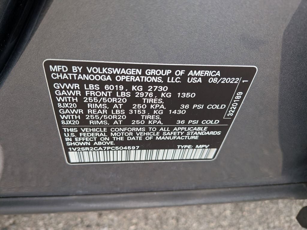 2023 Volkswagen Atlas 3.6L V6 SEL R-Line