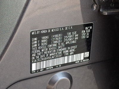2018 Honda HR-V EX