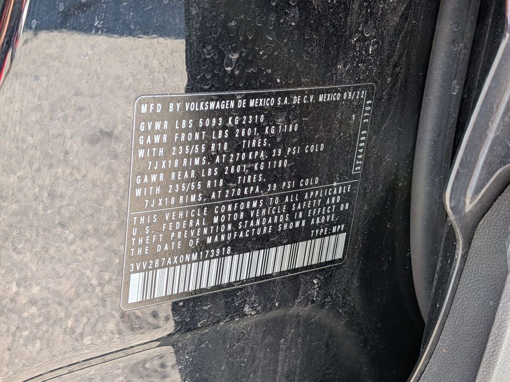 2022 Volkswagen Tiguan 2.0T SE