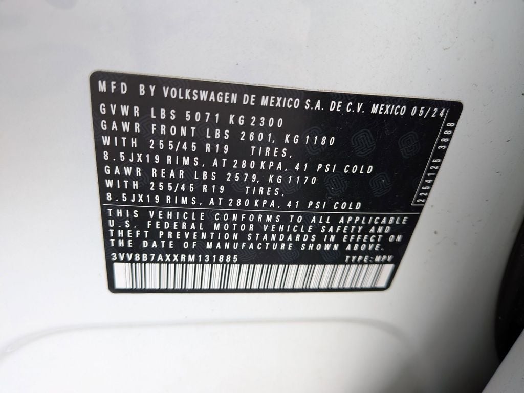 2024 Volkswagen Tiguan 2.0T SE R-Line Black