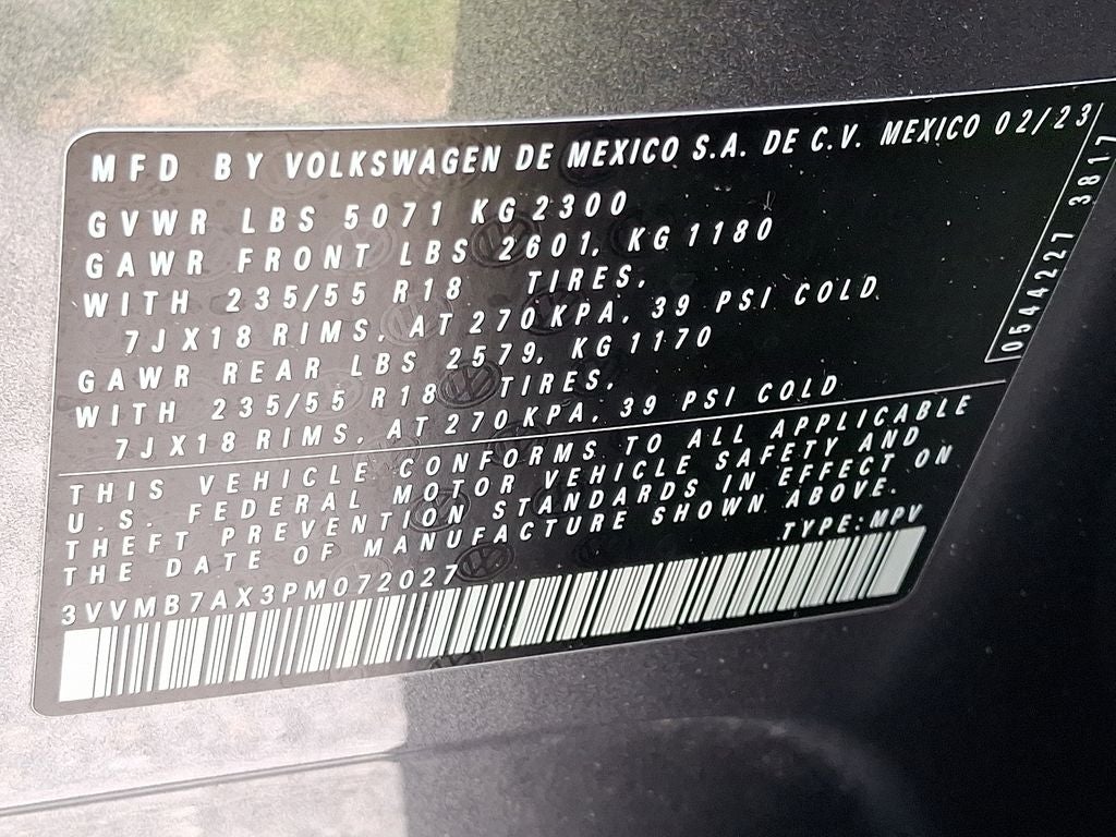 2023 Volkswagen Tiguan 2.0T SE