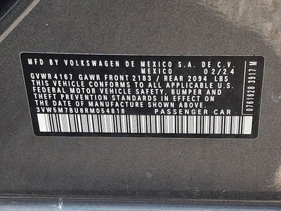 2024 Volkswagen Jetta 1.5T S