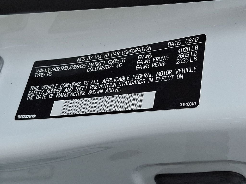 2018 Volvo S60 Inscription T5 Platinum