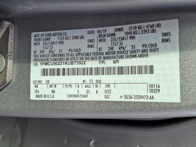 2019 Ford Escape SE