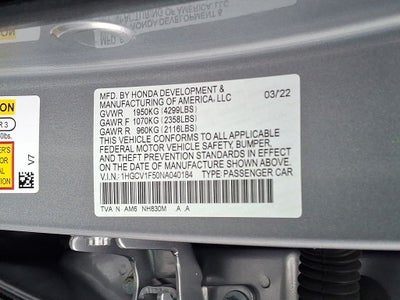 2022 Honda Accord EX-L