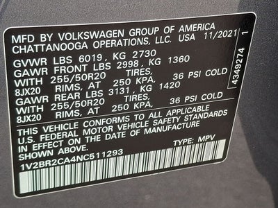 2022 Volkswagen Atlas SEL