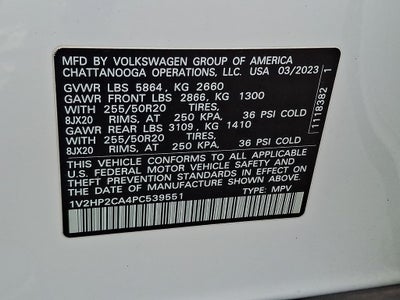 2023 Volkswagen Atlas 2.0T SE w/Technology