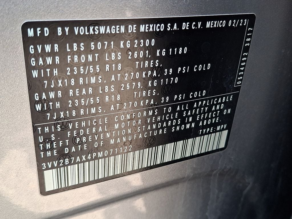 2023 Volkswagen Tiguan 2.0T SE