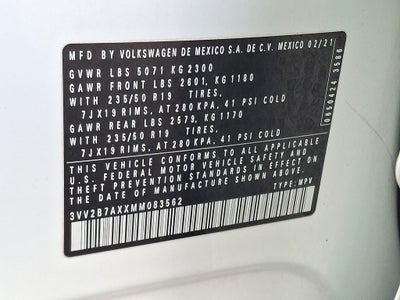 2021 Volkswagen Tiguan 2.0T SEL