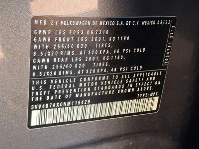 2022 Volkswagen Tiguan 2.0T SEL R-Line