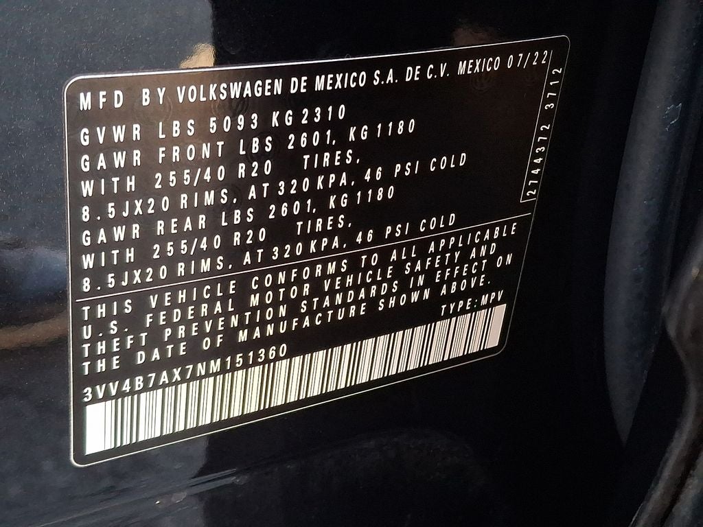 2022 Volkswagen Tiguan 2.0T SEL R-Line