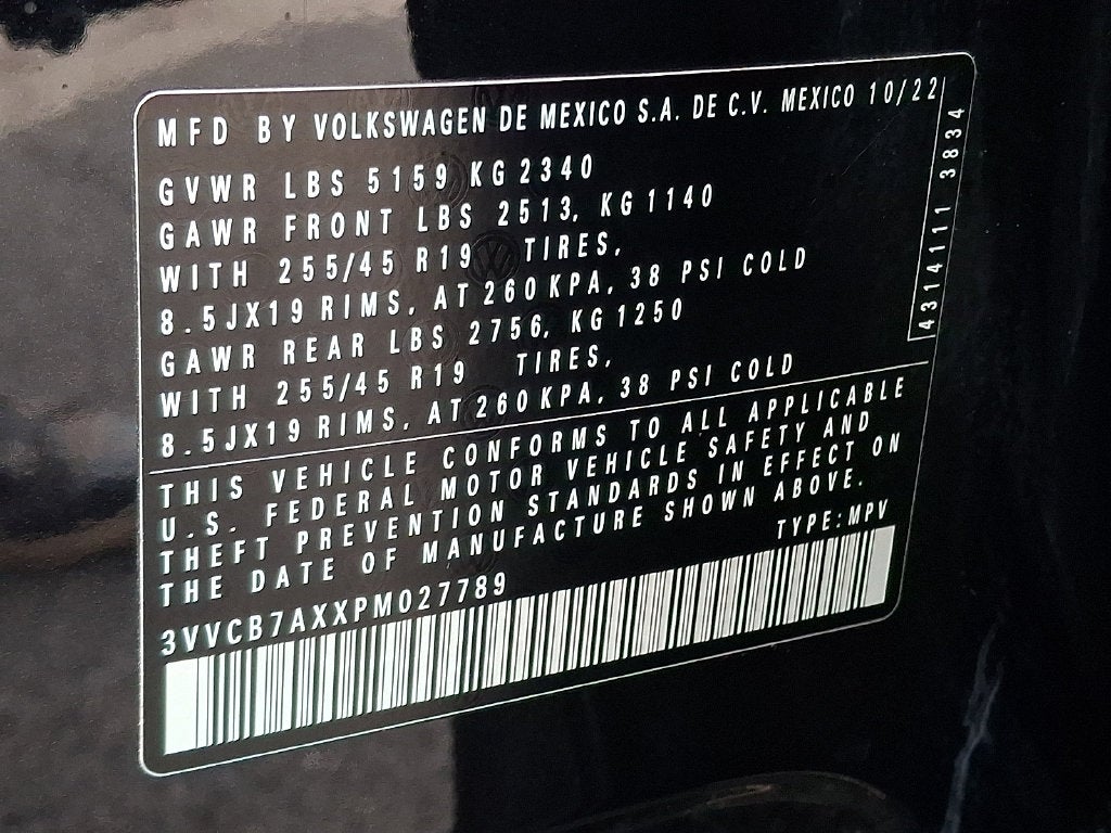 2023 Volkswagen Tiguan 2.0T SE R-Line Black