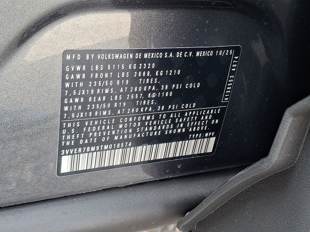 2026 Volkswagen Tiguan 2.0T SE