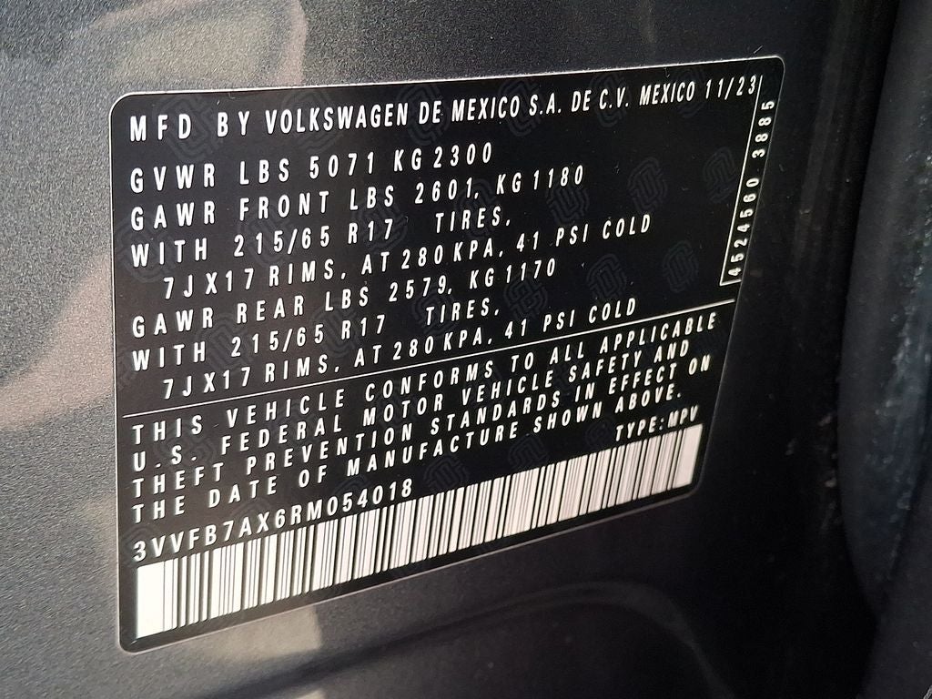 2024 Volkswagen Tiguan 2.0T S