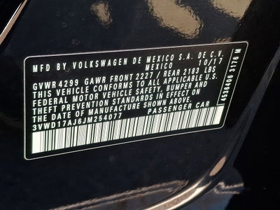 2018 Volkswagen Jetta 1.8T SE Sport