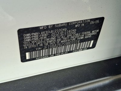 2025 Subaru WRX tS