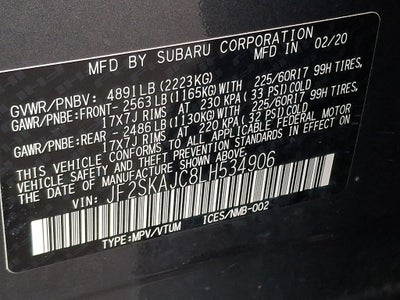 2020 Subaru Forester Premium Premium