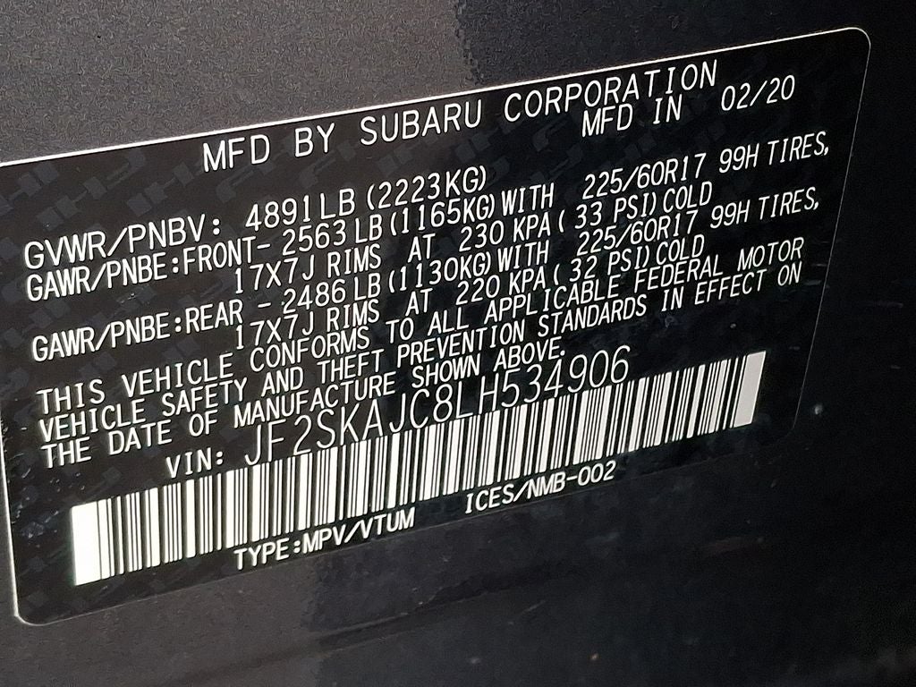 2020 Subaru Forester Premium Premium