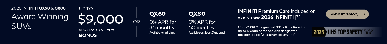 SD 2026 QX60 and QX80 APR